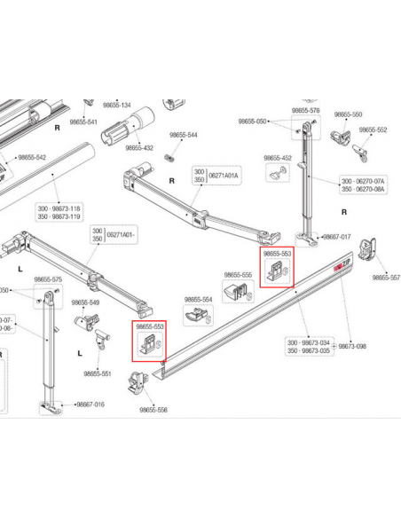 Kit de fijación para en tapa frontal F45S Kit de fijación para en tapa frontal F45S