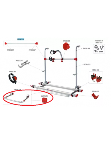 Kit couvre planche 35/30 Rouge Fiamma