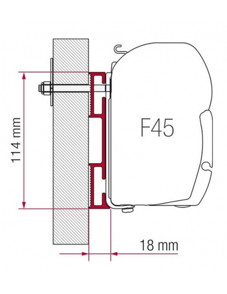 Adapter F45 & F70 D Fiamma