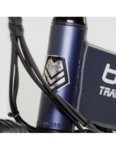 Bicicleta eléctrica Biwbik Traveller Platinum azul.