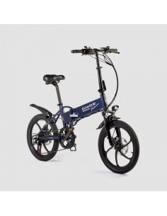 Bicicleta eléctrica Biwbik Traveller Platinum azul.
