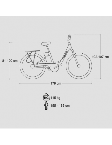 Bicicleta eléctrica Biwbik Sunray  12Ah