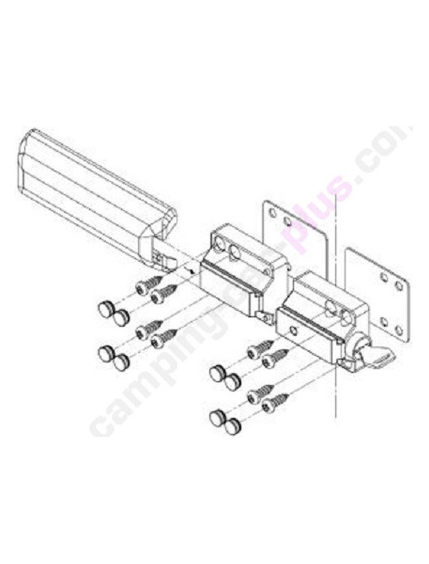Serrure de sécurité Thule Van lock pack 2 unités