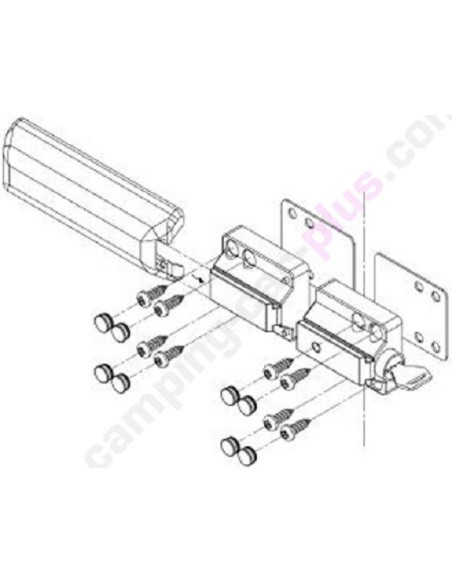Trava de segurança Thule Van lock pack 2 unidades