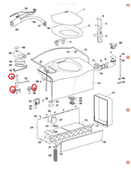 Acciaio inossidabile Thetford per SC400/500