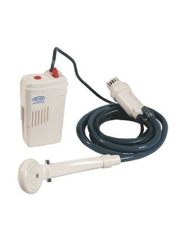 Tragbare Außendusche 12 V oder RING-Batterien