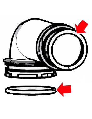 Codo Depósito de Residuos Dometic  CT3000 / 4000.