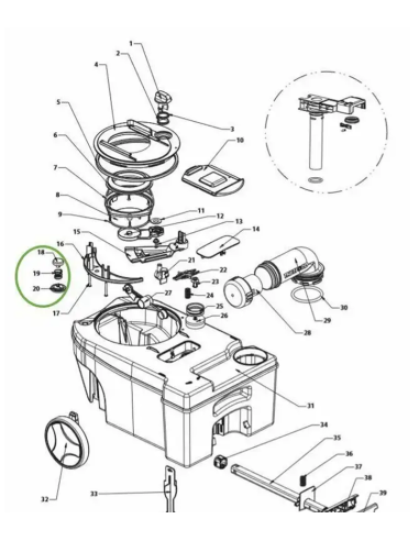 Botão de ventilação SC250/260 Thetford