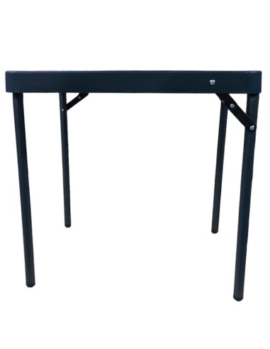 Mesa auxiliar plegable con tablero en gris Crespo 42.5 x 42.5cm