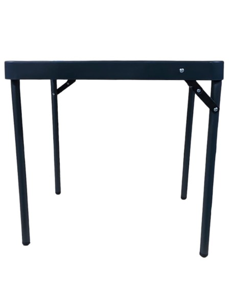 Mesa auxiliar plegable con tablero en gris Crespo 42.5 x 42.5cm