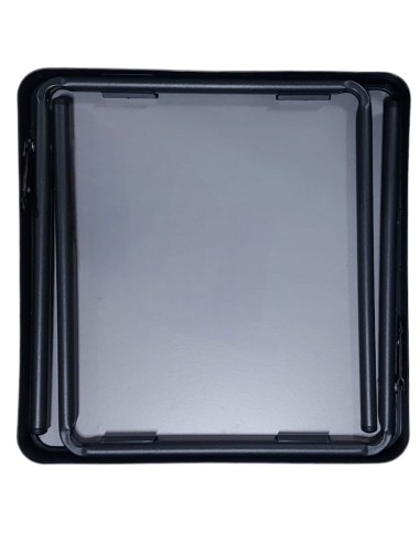 Mesa auxiliar plegable con tablero en gris Crespo 42.5 x 42.5cm