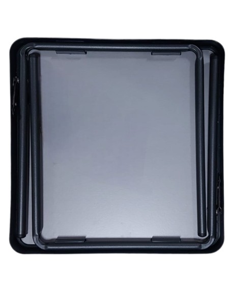 Mesa auxiliar plegable con tablero en gris Crespo 42.5 x 42.5cm