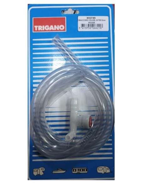 Conexión de agua caliente 10 Ø con manguera