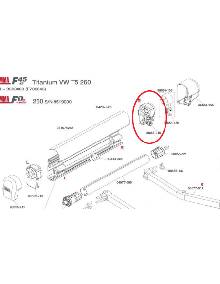 Kit contratapa F45 TI Titanium Der Kit contratapa F45 TI Titanium Der