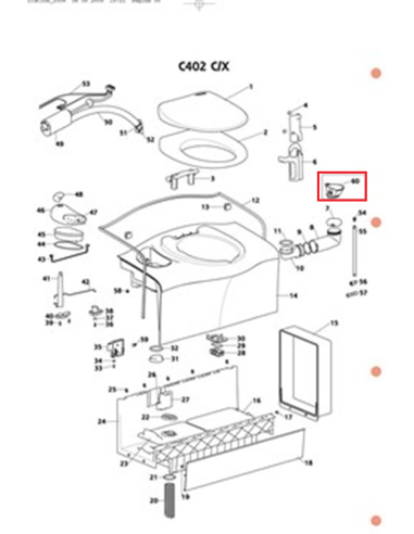 Embry di riempimento dell'acqua SC400 Thetford