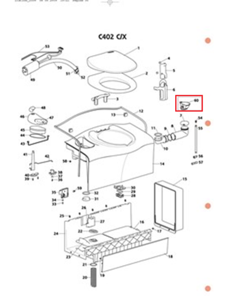 Embry di riempimento dell'acqua SC400 Thetford
