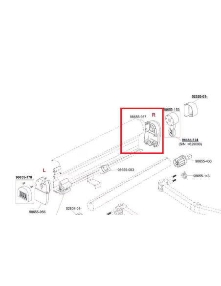 Contratapa derecha F45 Plus L Fiamma