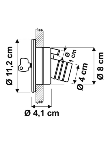 Tapón de agua de Ø 40 mm - Color Blanco