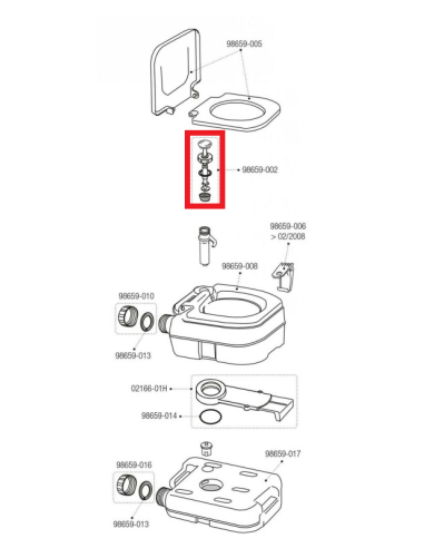 Kit piston bomba Bi Pot 30 Fiamma