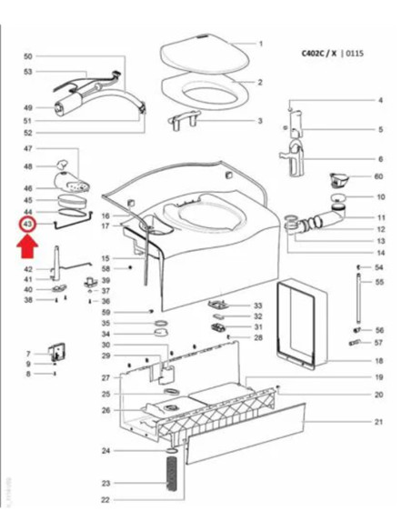 Kit conector de panel de control para adaptar Thetford C400 Spares kit
