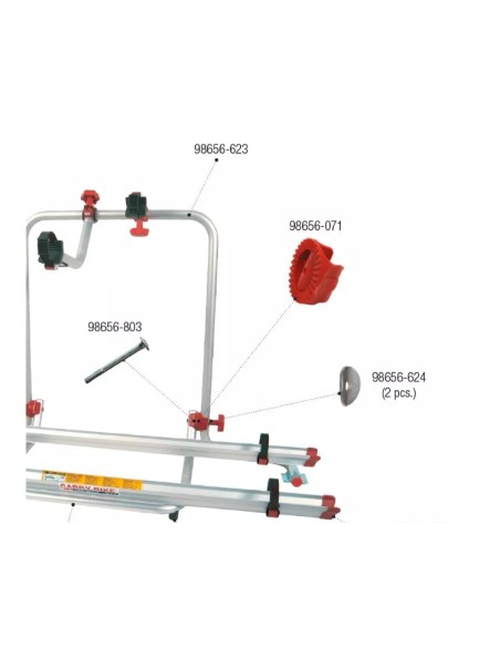 Arandela dentada para Portabicis Carry bike. Fiamma