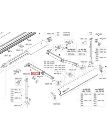 SUJECIÓN PATA IZQUIERDA F80S FIAMMA