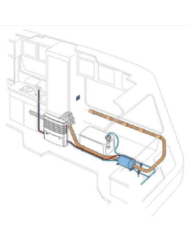 Calentador de agua boiler con panel de control Therme TT2 Truma
