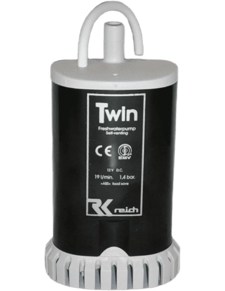 Bomba sumergible autocebante 12V 19 l/min 1,4 bar