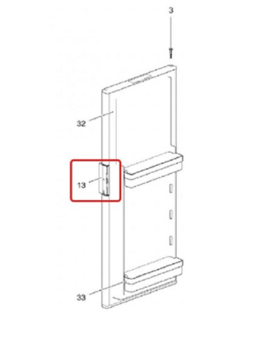 Manilla para puerta de nevera Thetford SR
