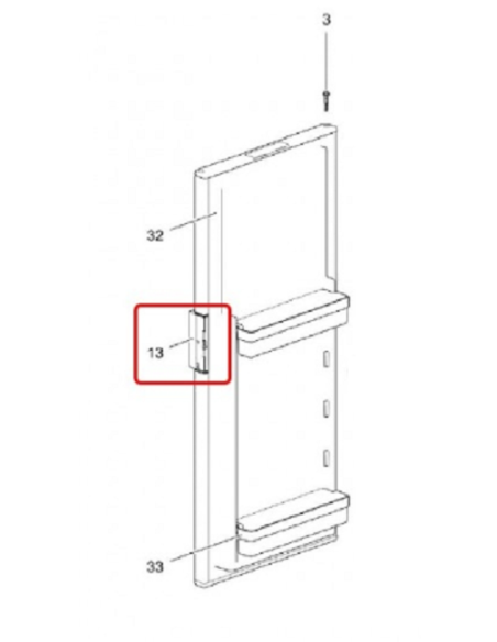 Manilla para puerta de nevera Thetford SR