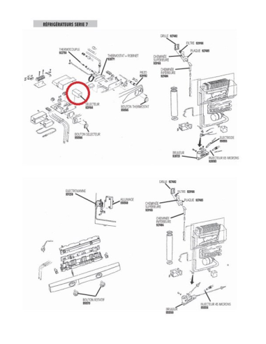 Interruptor selector Dometic - Gas/Electricidad - 85x35x37 mm