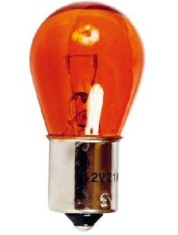 Luz de stop 1 pólo, 12V, Ba15S âmbar
