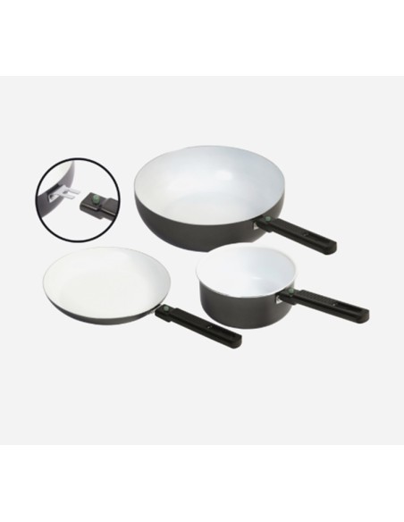 Sartén Wok de 24cm con asa plegable Bo-Camp Sartén Wok de 24cm con asa plegable Bo-Camp
