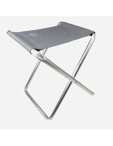 Taburete plegable + tablero gris. Bo-Camp