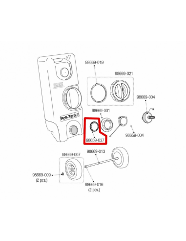 Junta interior para inodoros Roll Tank 40 y Bipot Fiamma