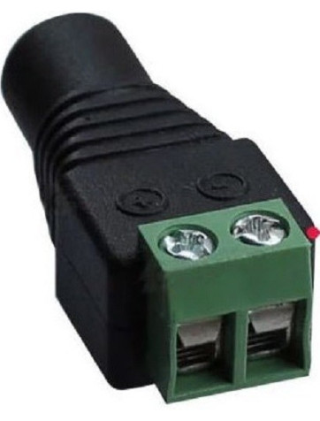 Conector Hembra DC 5,5mm a regleta