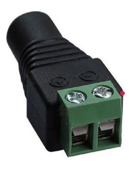 Conector Hembra DC 5,5mm a regleta Conector Hembra DC 5,5mm a regleta