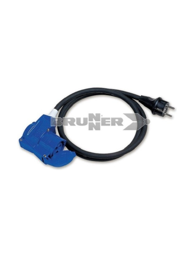 Cetac weiblicher Winkeladapter - männlicher Schuko für den Außenbereich