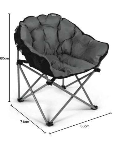 Folding armchair Dometic XL Tub Chair Fog