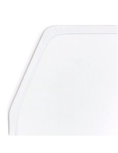 Sábana bajera ajustable Walra Jersey cama francesa izq blanca 130x 180