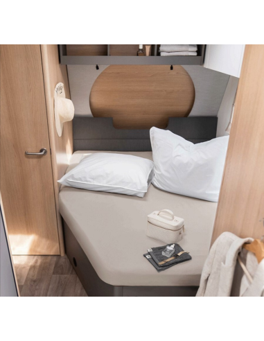 Lençol de cama adaptado Walra Jersey (cama francesa esquerda) areia 130x180