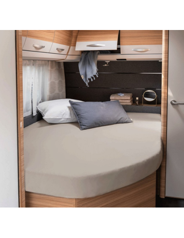 Sábana bajera ajustable Walra Jersey (cama francesa derecha beige 130x180)