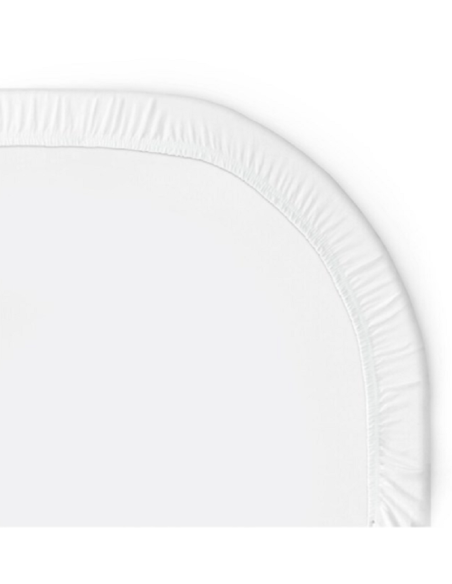 Sábana ajustable Walra Jersey (cama tamaño queen blanca 130x185)