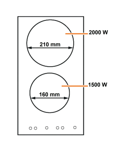 Placa de indução modular Johnson Jindu-230 Johnson Jindu-230