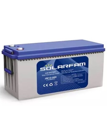 Batteria Solarfam AGM 200 Amp