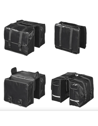 Alforja doble impermeable para bicicleta de 40 litros