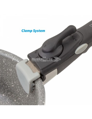 Juego de ollas Gourmet  Rock NG 9+1 Ø 22. Brunner