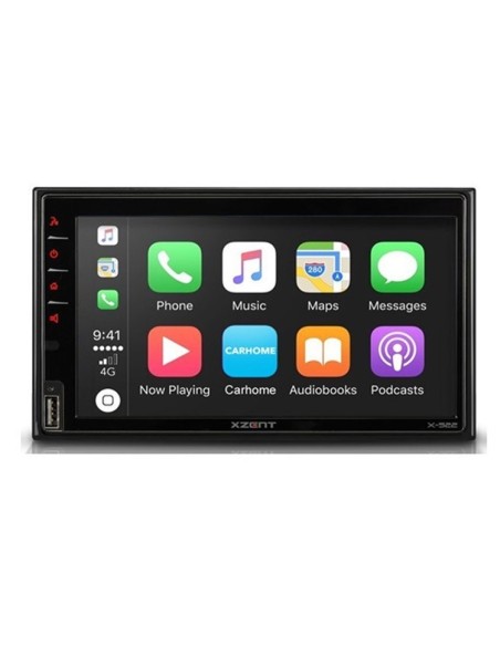 Station d'affichage multimédia Gps 2DIN universel DAB Apple Carplay et Android Auto X-522