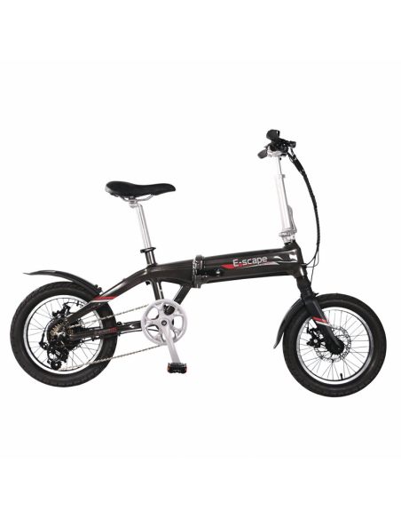 Bicicleta eléctrica plegable E-scape Key West 16'' Negro 36v. Bicicleta eléctrica plegable E-scape Key West 16'' Negro 36v.
