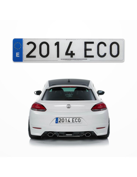 2 plaques d'immatriculation en acrylique. Voiture. Normal